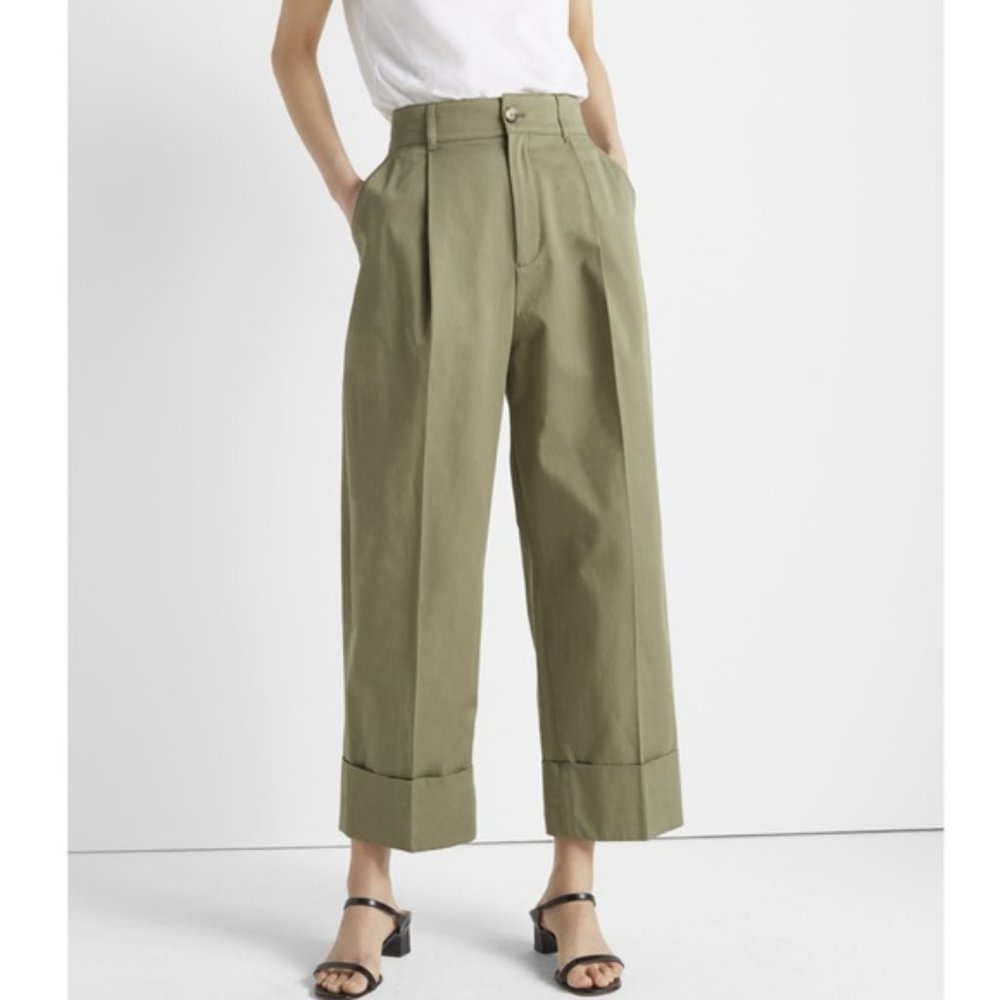 Club Monaco Cuffed Chinos Wide Leg Pants - Picture 7 of 9